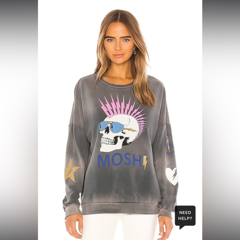 Lauren Moshi - Sierra Pullover in Faded Graphite